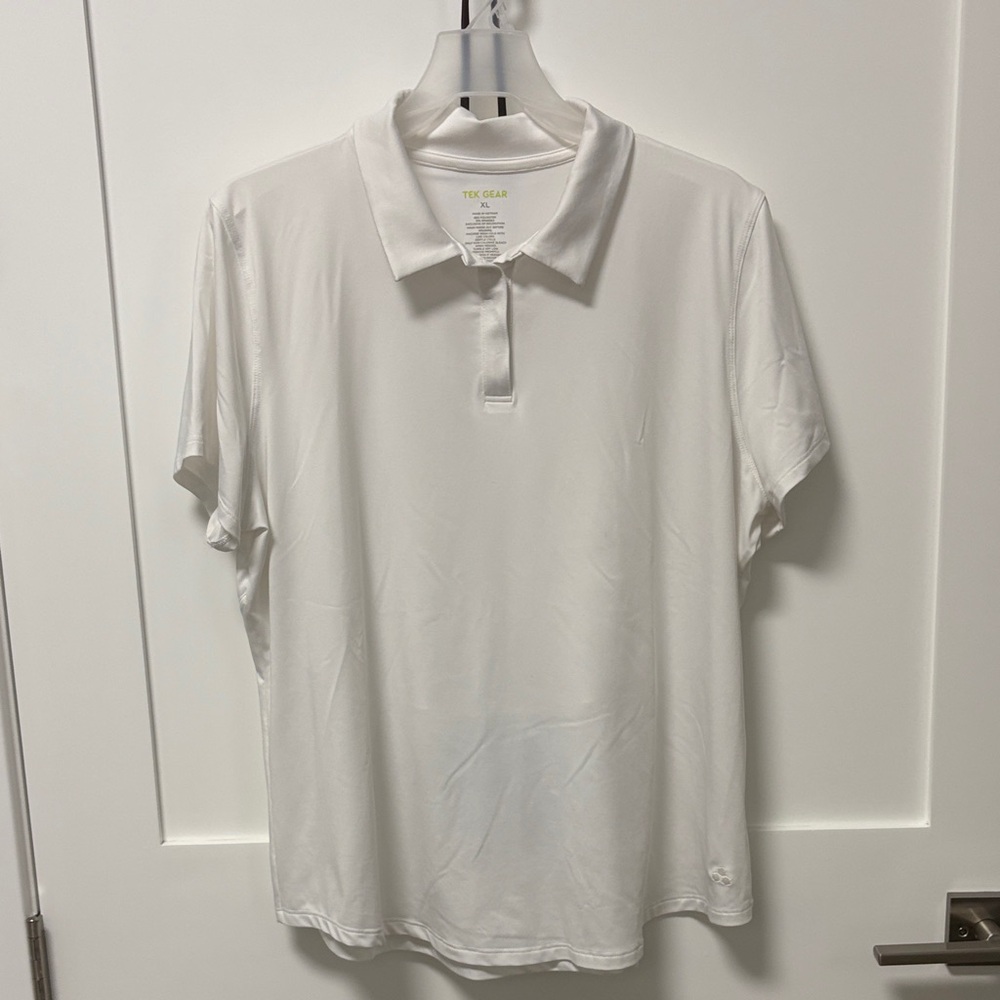 tek gear White Women’s Performance Polo